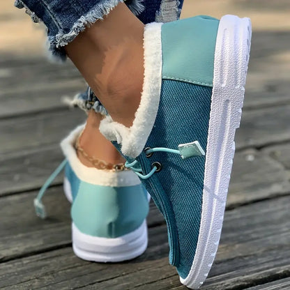 Winter Plush Low Top Slip On Shoes Sale Ends At Midnight!
