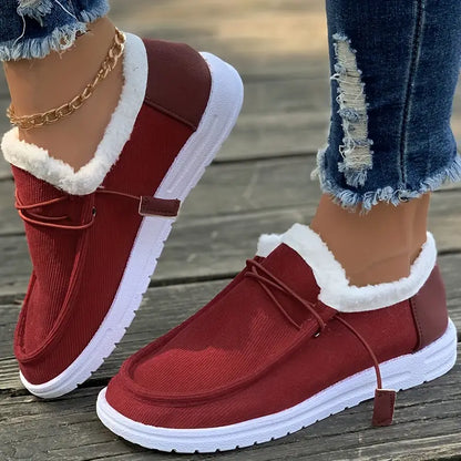 Winter Plush Low Top Slip On Shoes Sale Ends At Midnight!